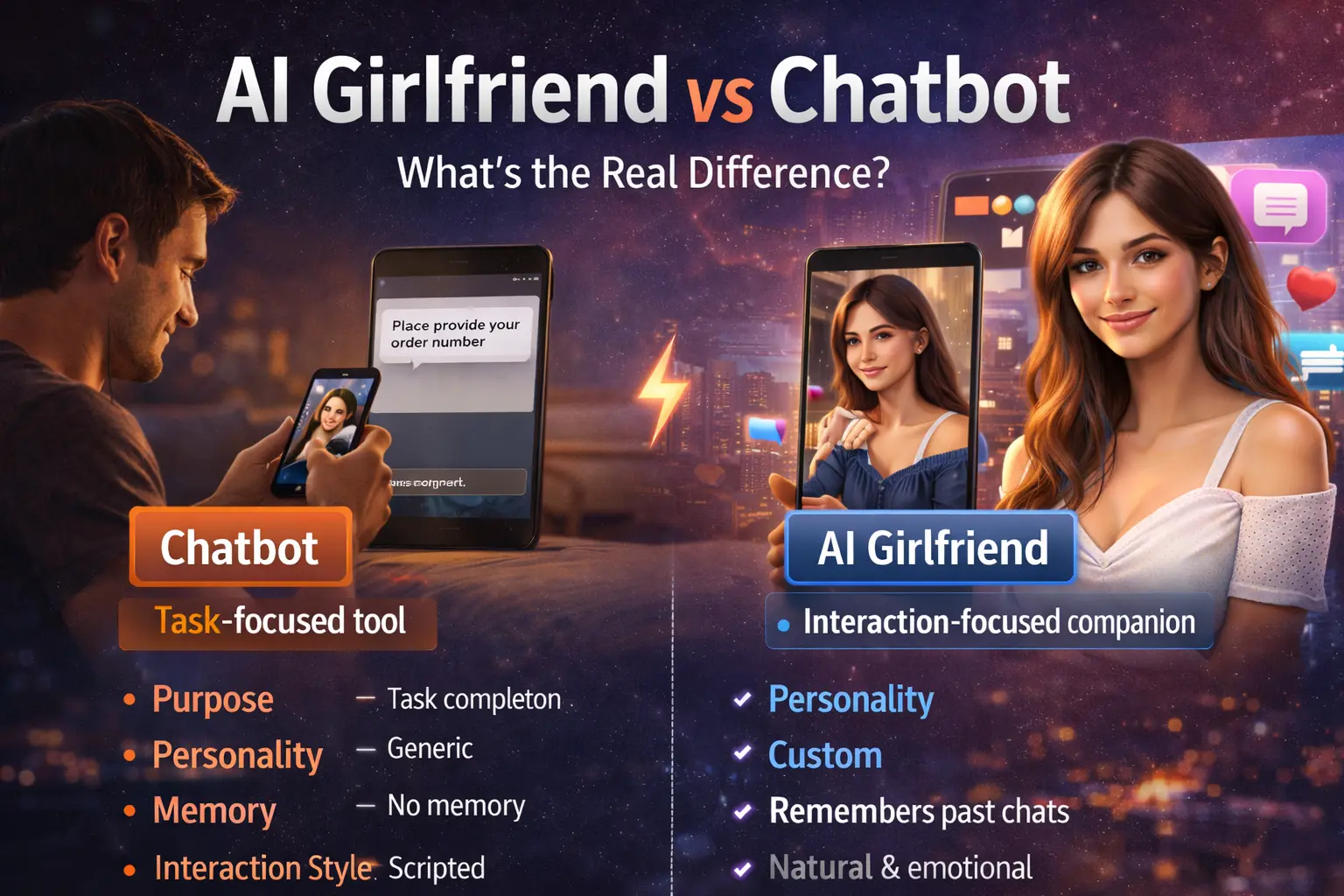 AI Girlfriend vs. AI Chatbot: What’s the Difference?