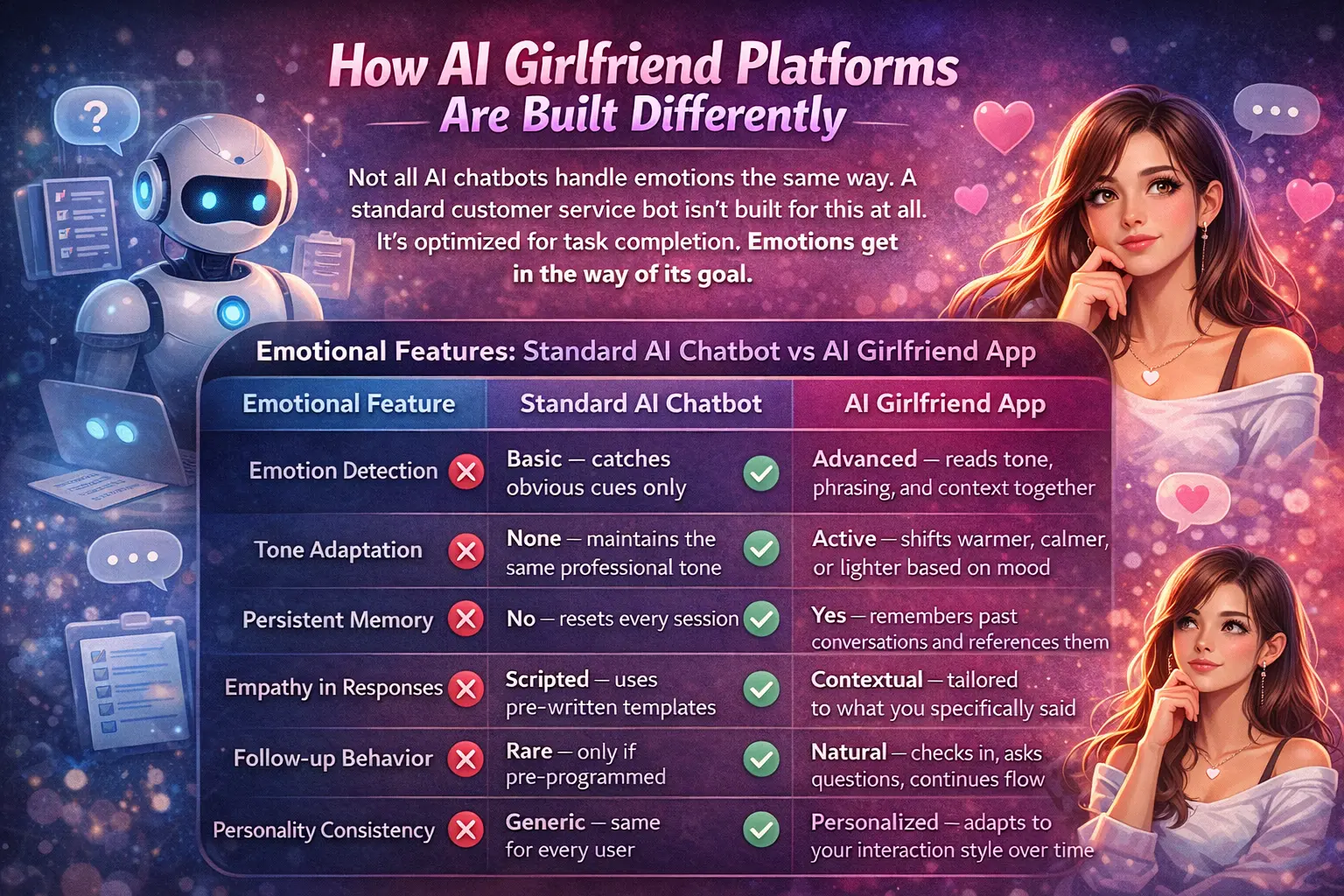 How AI Girlfriend Platforms Are Built Differently